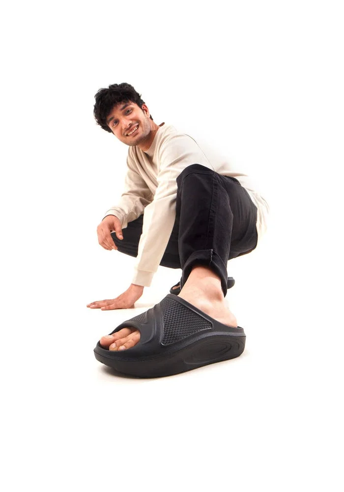 Bacca Bucci Black Floats—Ultra Lightweight EVA Slides for Men | Best Price UAE